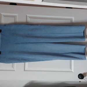Alfred Dunner Classic Fit Blue Corduroy Pants With Pockets